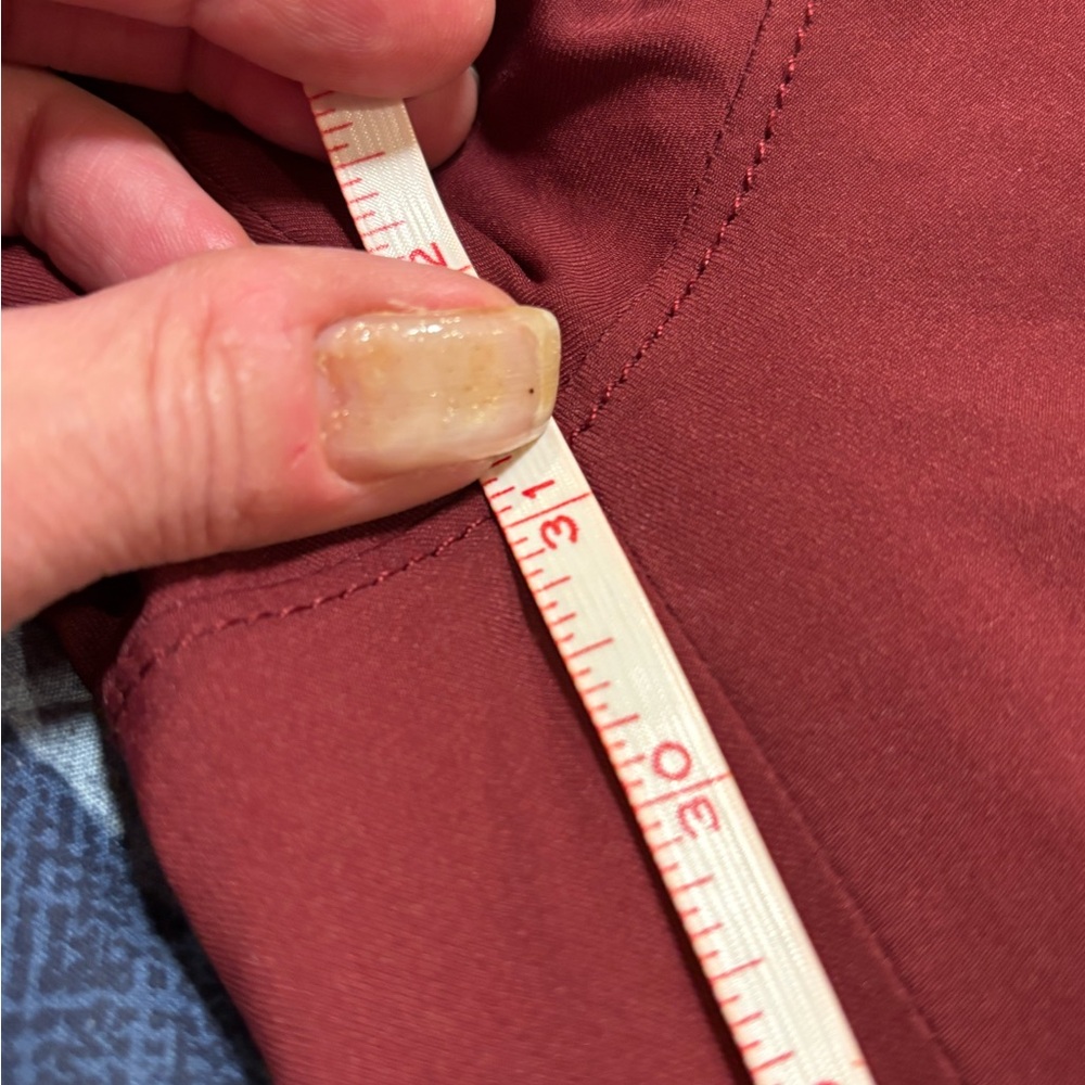 Athleta Women’s Deep Red Ski Pants with Black Accents - Picture 8 of 8